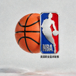 NBA美国职业篮球联赛合作Logo - 篮球与联赛标志